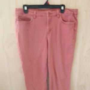 St. John's Bay coral stretch jeans Ladies size 14